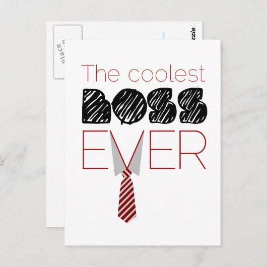 Boss Day Briefkaart (Voorkant / Achterkant)