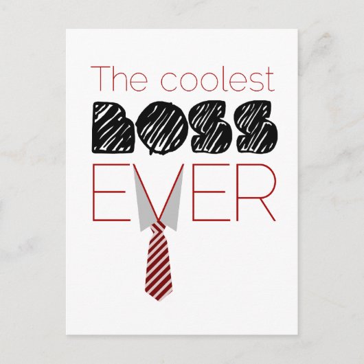Boss Day Briefkaart (Voorkant)