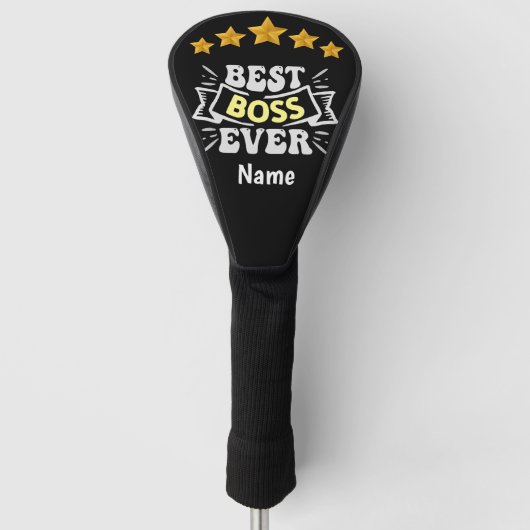 Boss Day Employee Appreciation Best Boss Ever Golfheadcover (Voorkant)