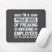 Boss Day Employee Appreciation Office Funny Boss  Muismat (Met muis)