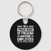 Boss Day Employee Appreciation Office Funny Boss  Sleutelhanger (Voorkant)