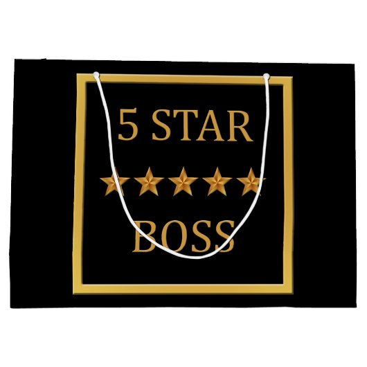Boss Day Five Star BSS LGB Large Cadeautasje (Achterkant)