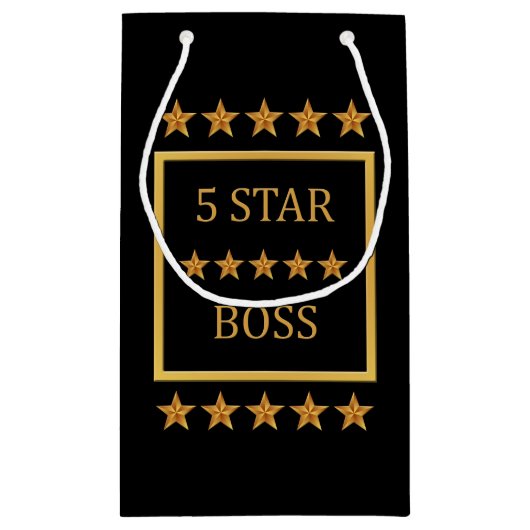 Boss Day Five Star BSS SGB Klein Cadeauzakje (Achterkant)