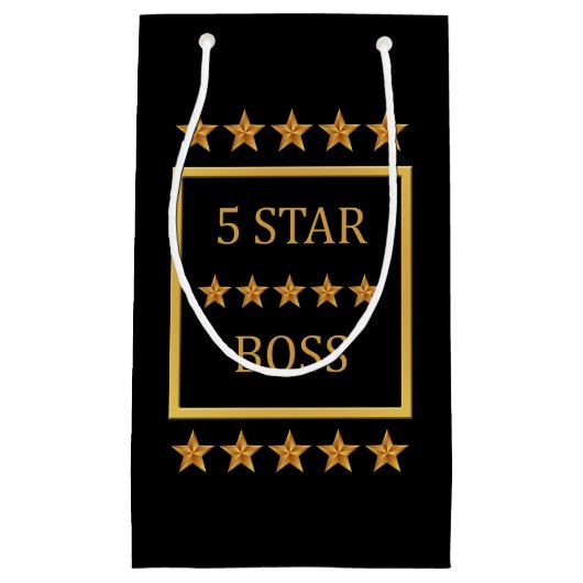 Boss Day Five Star BSS SGB Klein Cadeauzakje (Voorkant)