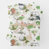 Boss Day for golfer Inpakpapier Vel (In situ)