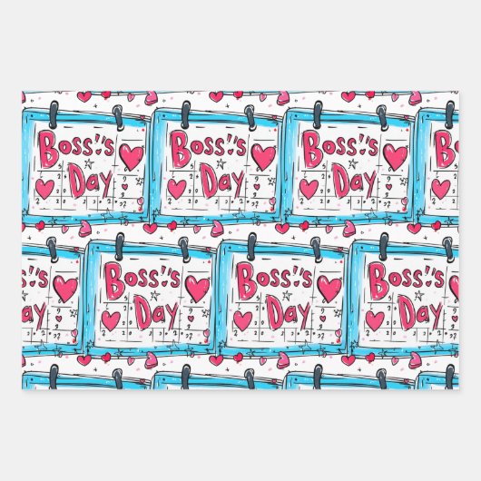 Boss Day Inpakpapier Vel (Voorkant)