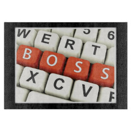 Boss Day, Red Boss in computertoetsenbord Snijplank