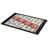 Boss Day, Red Boss in computertoetsenbord Snijplank (Hoek)