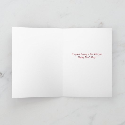 Boss Day Wilde Flower Silhouettes op Brown Kaart (Binnen)