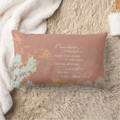 Boss Day Wilde Flower Silhouettes op Brown Kussen (Deken)