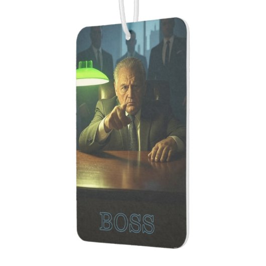 Boss een tekst auto luchtverfrisser (Links)