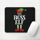 Boss Elf Family Matching Christmas Group Elf Pajam Muismat (Met muis)