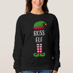Boss Elf Kerstfamilie Matching Group Xmas Trui