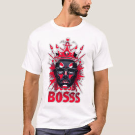 Boss Energy Rood & Zwart Luxe T-Shirt