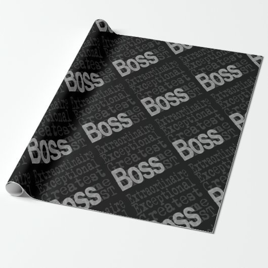 Boss Extraordinaire Cadeaupapier (Uitgerold)