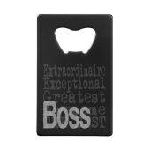 Boss Extraordinaire Creditkaart Flessenopener (Achterkant)
