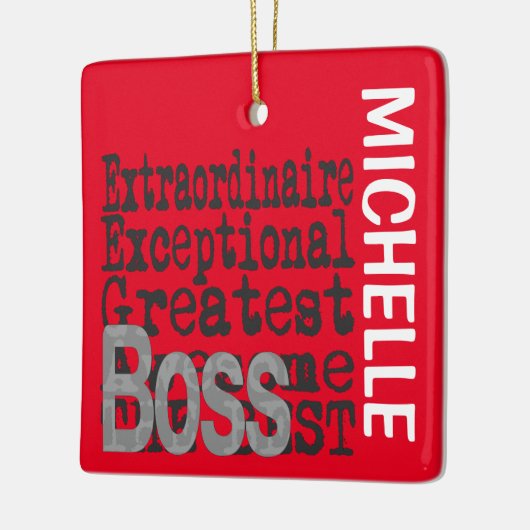 Boss Extraordinaire CUSTOM Keramisch Ornament (Links)