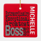 Boss Extraordinaire CUSTOM Keramisch Ornament (Achterkant)