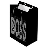 Boss Extraordinaire CUSTOM Medium Cadeauzakje (Voorkant Gekanteld)