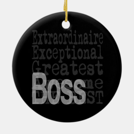 Boss Extraordinaire Keramisch Ornament (Achterkant)