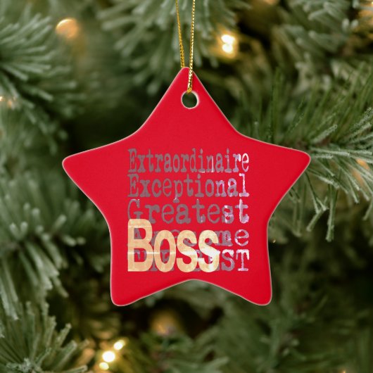 Boss Extraordinaire Keramisch Ornament (Boom)