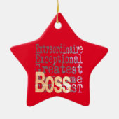 Boss Extraordinaire Keramisch Ornament (Voorkant)