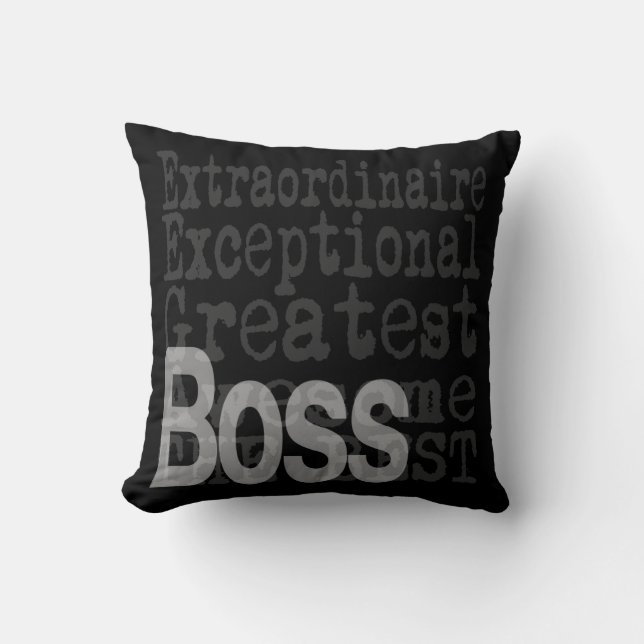 Boss Extraordinaire Kussen (Voorkant)