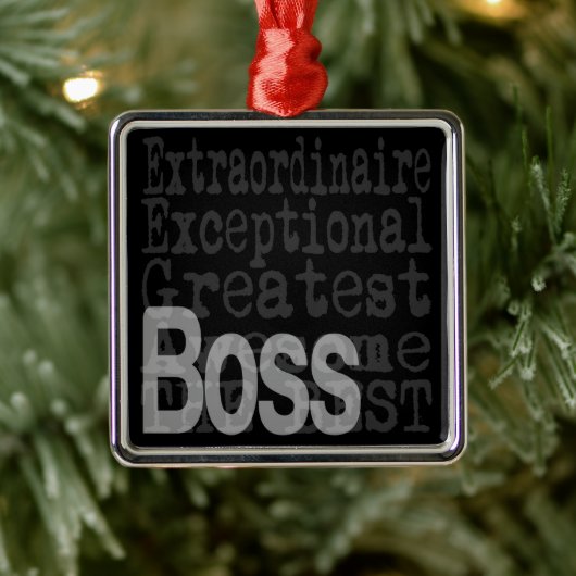Boss Extraordinaire Metalen Ornament (Boom)