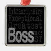 Boss Extraordinaire Metalen Ornament (Voorkant)