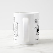 Boss Fires een Kantoor werknemer per e-mail Grote Koffiekop (Achterkant)