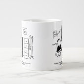 Boss Fires een Kantoor werknemer per e-mail Grote Koffiekop (Voorkant)