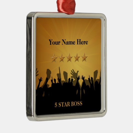 Boss Five 5 Star Gold Cheers Ornament (Rechts)