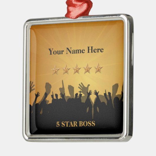 Boss Five 5 Star Gold Cheers Ornament (Links)