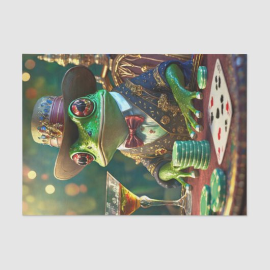 Boss Frog, kikker spelen Kaarten Tissuepapier (Voorkant)