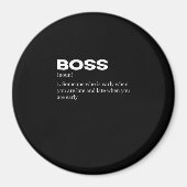 Boss Funny Definition Happy Boss Day Magneet (Voorkant)