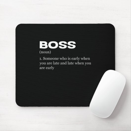 Boss Funny Definition Happy Boss Day Muismat (Met muis)