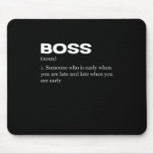 Boss Funny Definition Happy Boss Day Muismat (Voorkant)