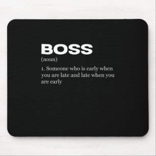 Boss Funny Definition Happy Boss Day Muismat