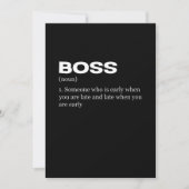Boss Funny Definition Happy Boss Day Save The Date (Voorkant)