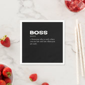 Boss Funny Definition Happy Boss Day Servet (Insitu)