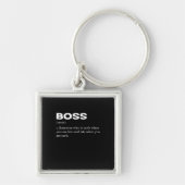 Boss Funny Definition Happy Boss Day Sleutelhanger (Voorkant)