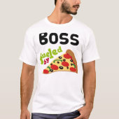 Boss (Funny) Pizza T Shirt (Voorkant)