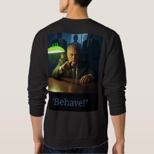 Boss gedragen mannen zwart sweatshirt terug