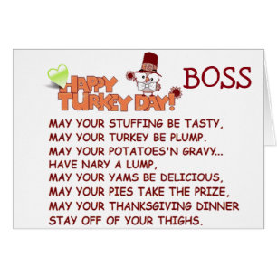 ***BOSS *** GEEF UW *THANKSGIVING*