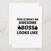 BOSS GEWELDIGE BEDANKKAART (Voorkant / Achterkant)