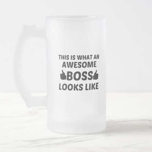 BOSS GEWELDIGE MATGLAS BIERPUL (Links)