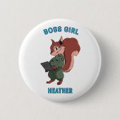 Boss Girl - Acorn Squadron Chronicles Button (Voorkant)