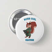 Boss Girl - Acorn Squadron Chronicles Button (Voorkant /achterkant)