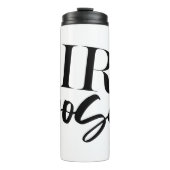 Boss Girl | Moderne zwarte tekst | Thermosbeker (Voorkant)