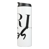 Boss Girl | Moderne zwarte tekst | Thermosbeker (Geroteerd rechts)